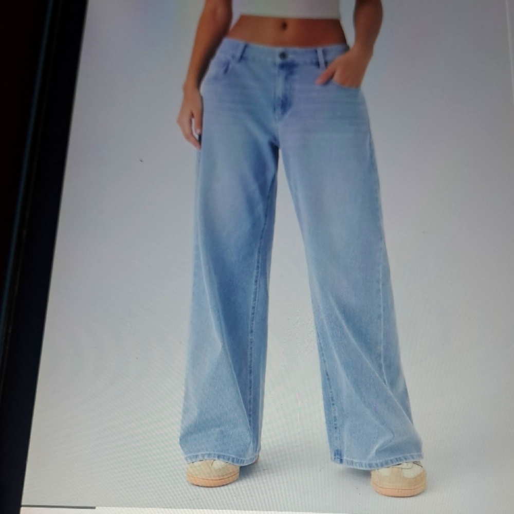 HALARA Light Blue Wide Leg Pants